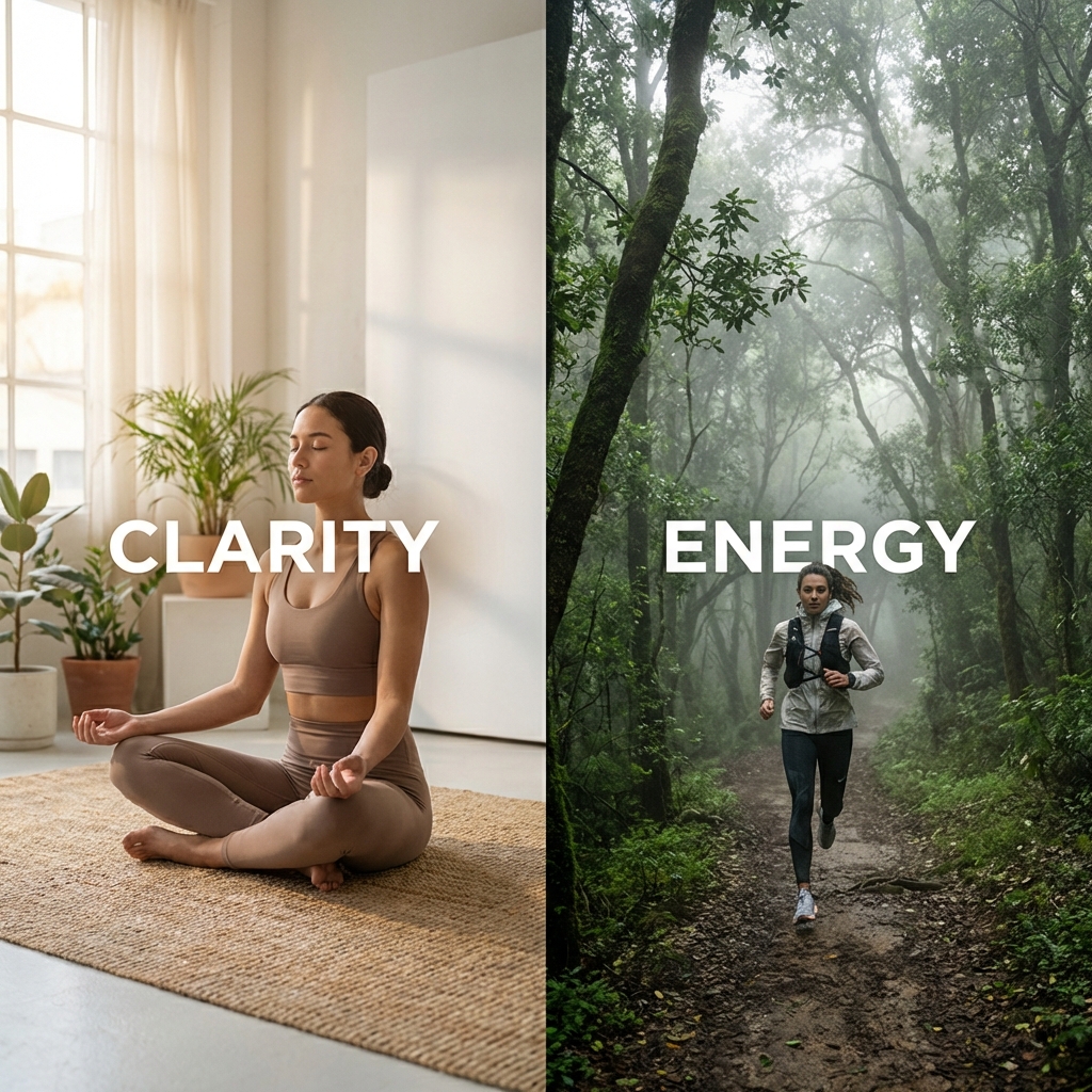 Comparison of meditation and exercise